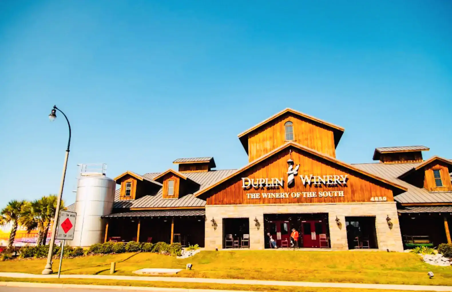 Enjoy a glass of wine and live music at Duplin Winery-a mile and a half away.  