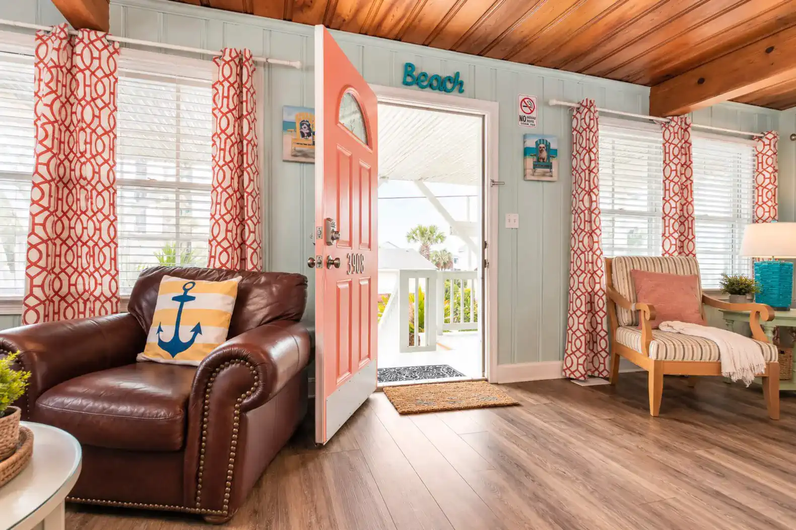 Living Area-door to front porch