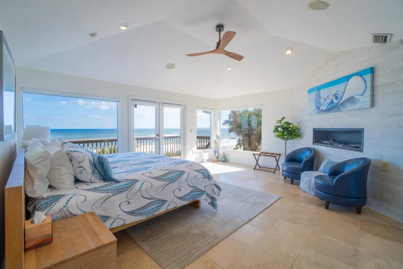 Master Bedroom with ocean views.