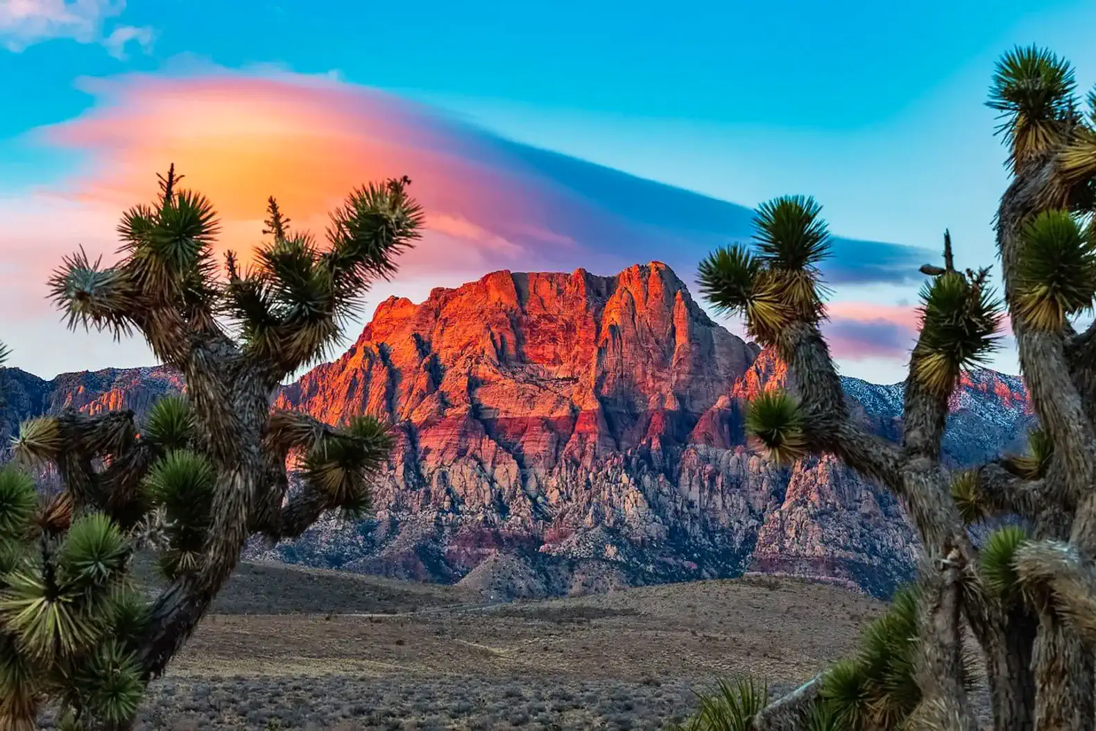 24 min drive to Red Rock Canyon