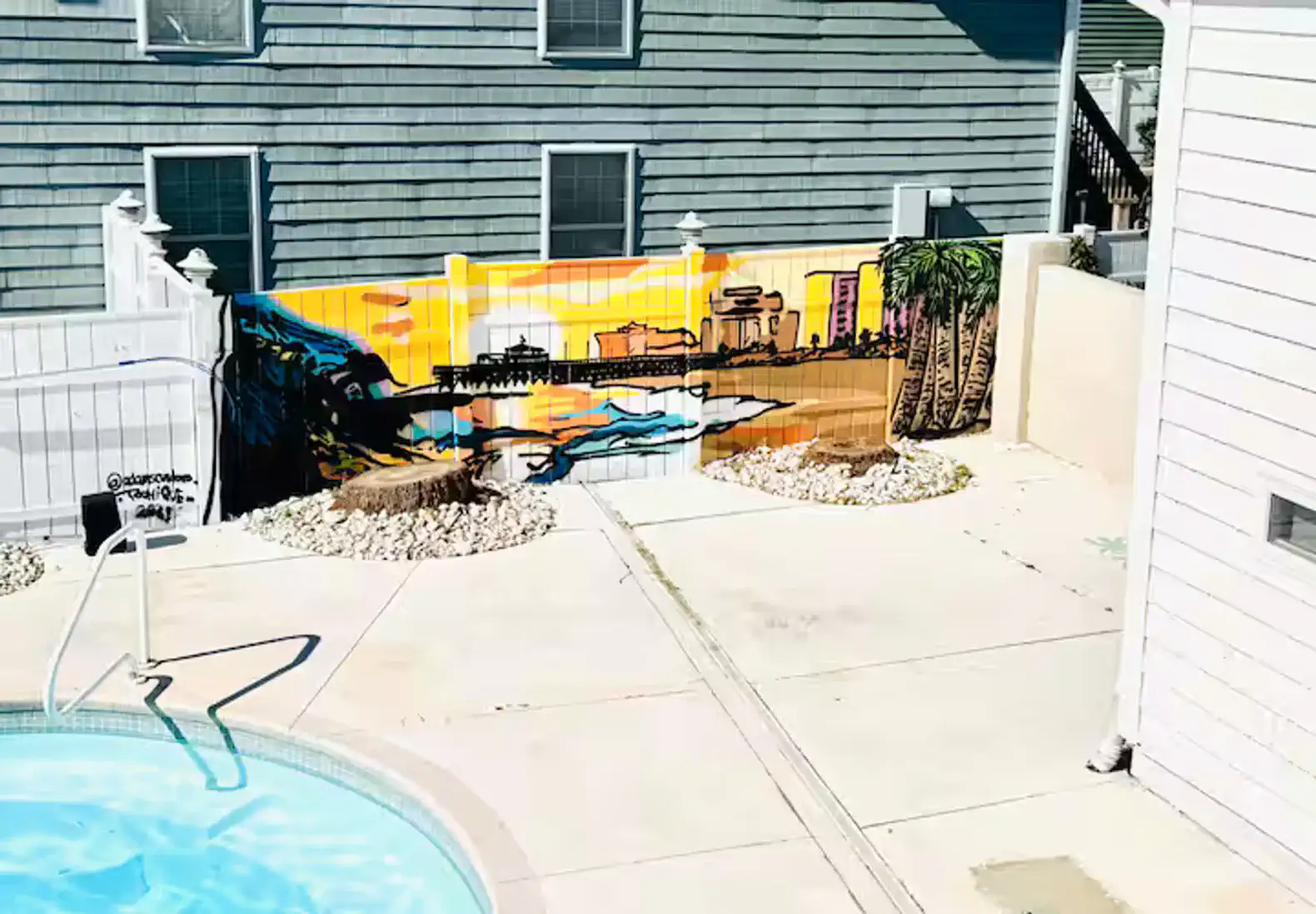 Outside