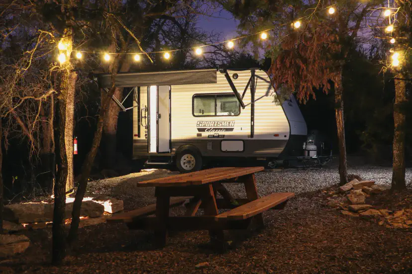 Six tent sites and the Serenity RV