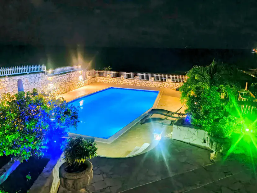 Villa del Mar after dark