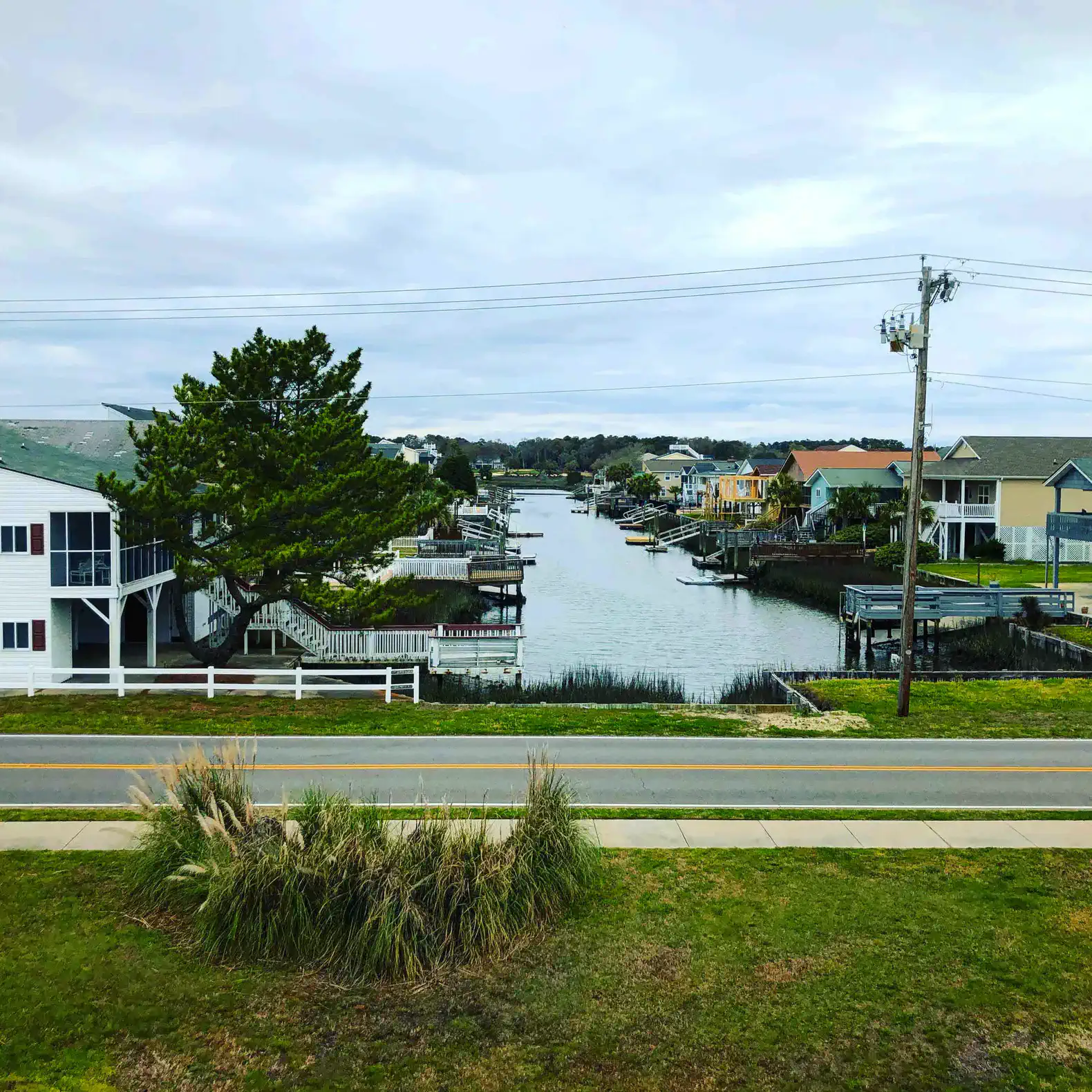 View of the intercoastal waterways from the back deck.