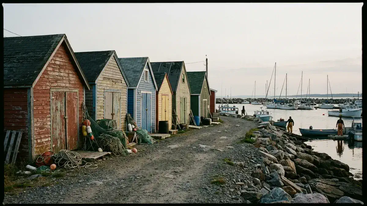 Rocky Neck fishing shacks, a harbor-side area to consider for Gloucester vacation rentals