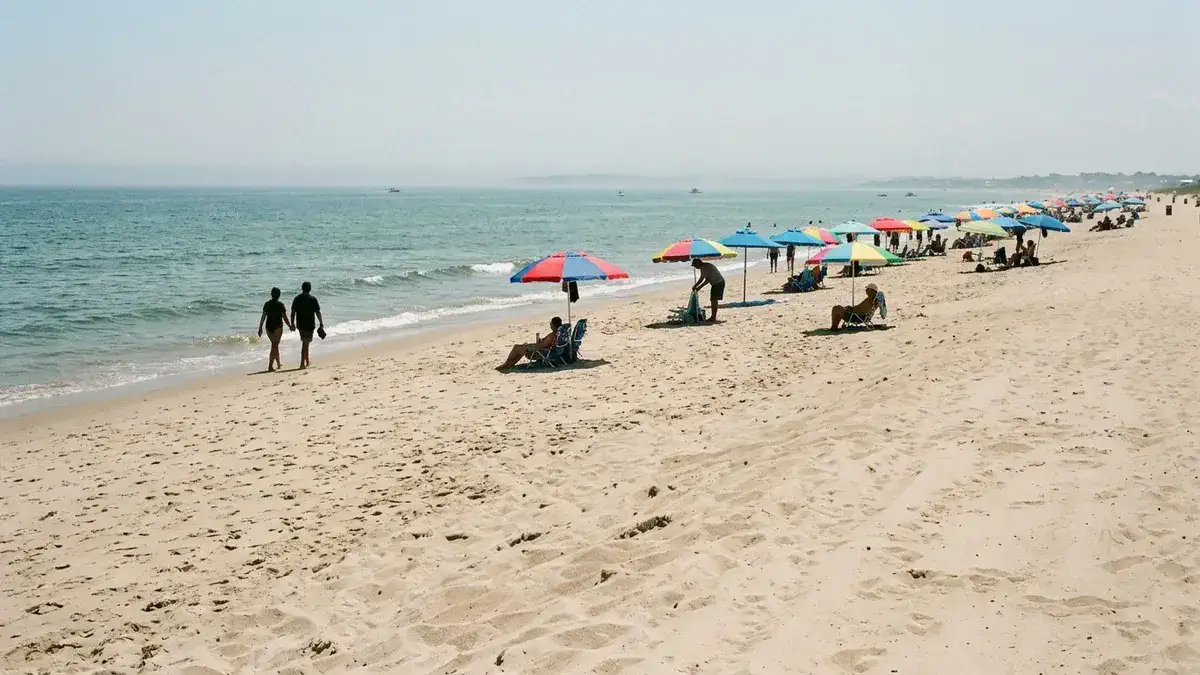 Gloucester weather in summer at a Cape Ann beach